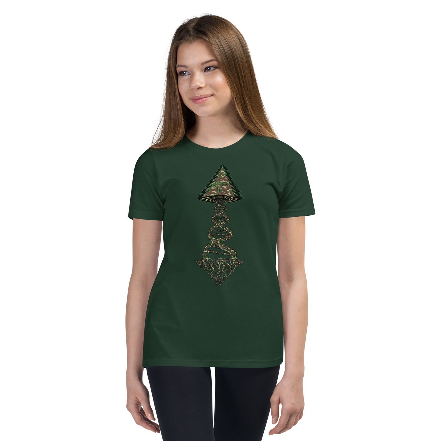 Youth Short Sleeve T-Shirt "Can't See Me Edition" Tango Tree of Life Vortex