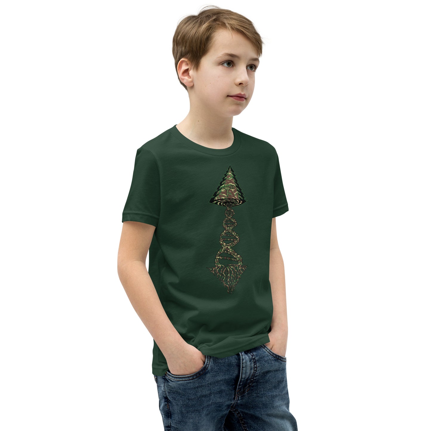 Youth Short Sleeve T-Shirt "Can't See Me Edition" Tango Tree of Life Vortex