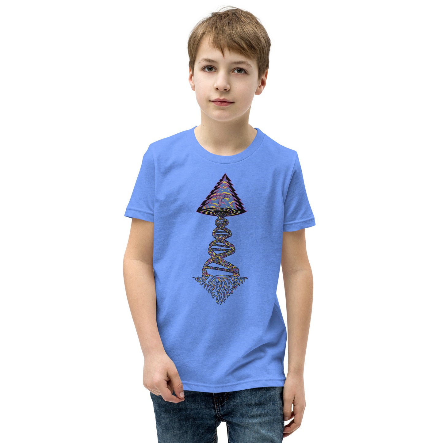 Youth Short Sleeve T-Shirt "Stylin" Tango Tree of Life Vortex