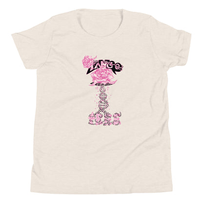 Youth Short Sleeve T-Shirt "Tango Pink Rose of Life Vortex"