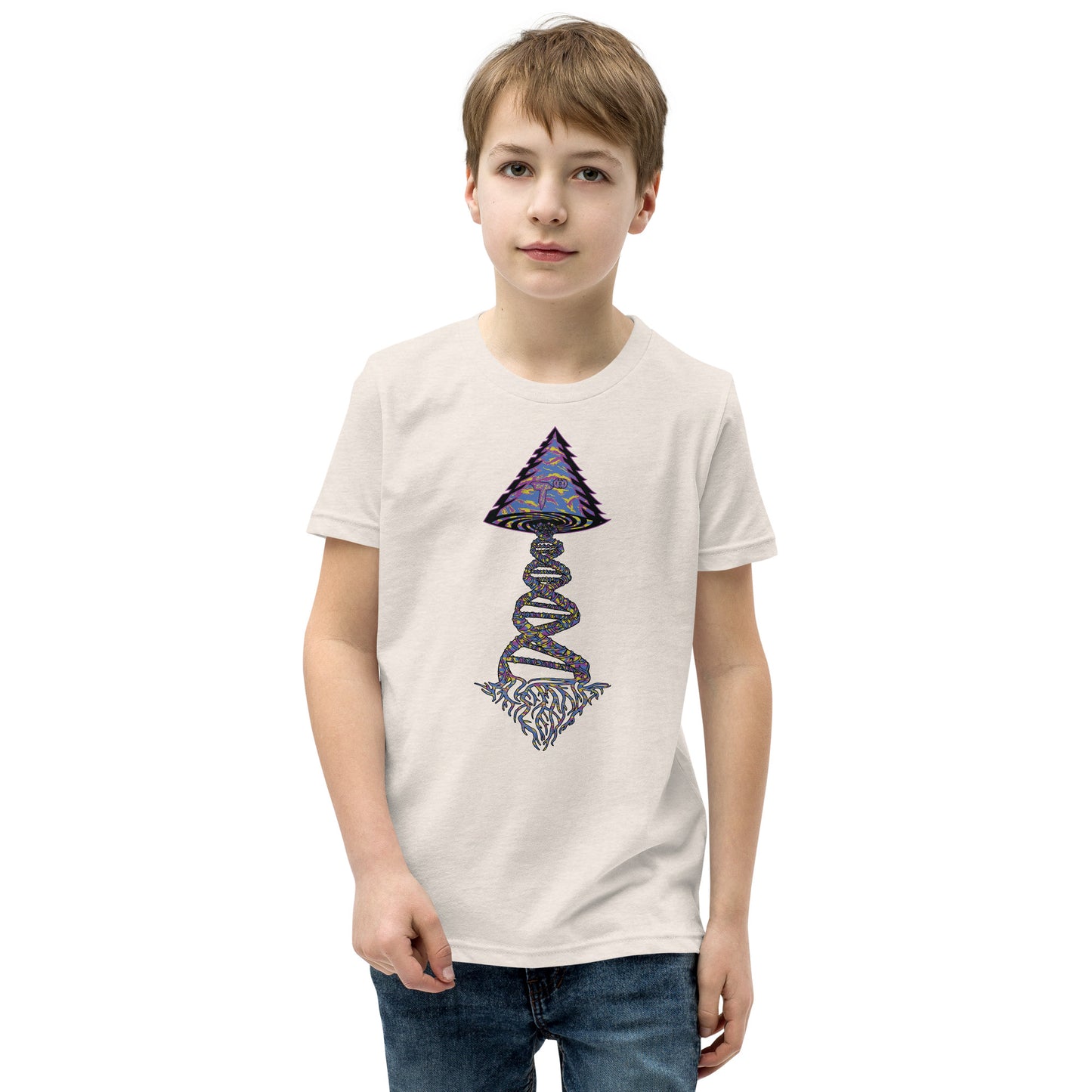 Youth Short Sleeve T-Shirt "Stylin" Tango Tree of Life Vortex