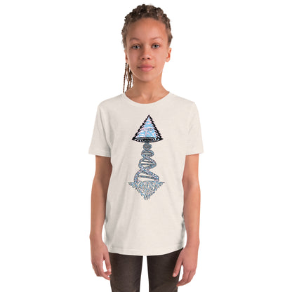 Youth Short Sleeve T-Shirt "Elegant Edition" Tango Tree of Life Vortex