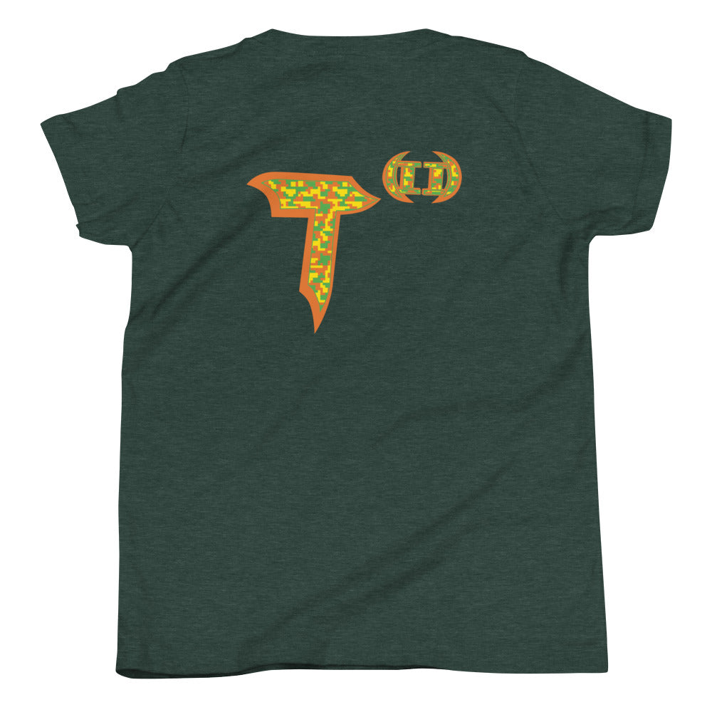 Youth Short Sleeve T-Shirt "The Original Digi Pineapple Grenade Vortex!" "Original Edition"