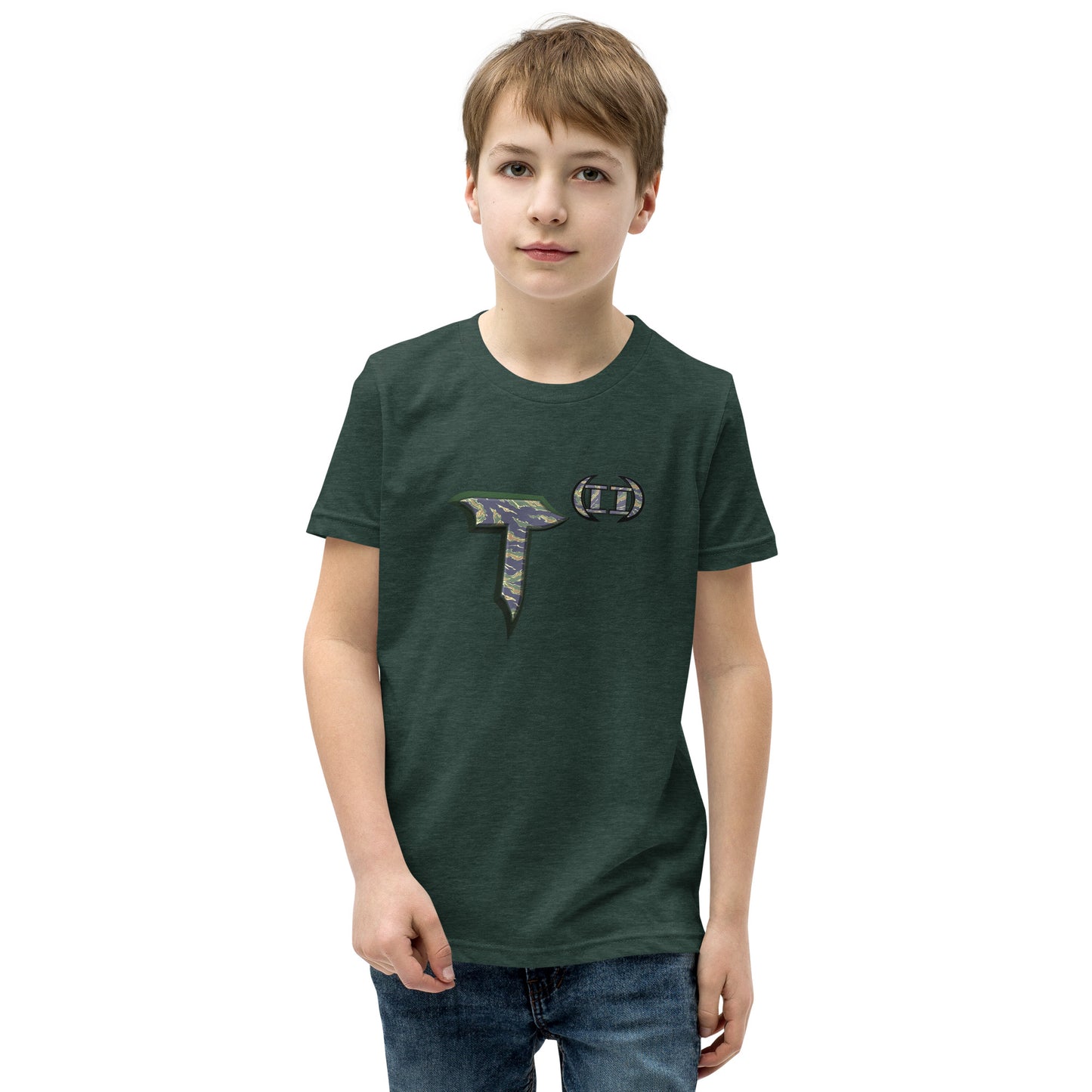 Youth Short Sleeve T-Shirt T(2) Tiger Stripe Camo Edition