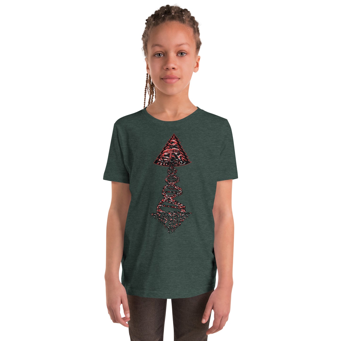 Youth Short Sleeve T-Shirt "Blood Clot Edition" Tango Tree of Life Vortex