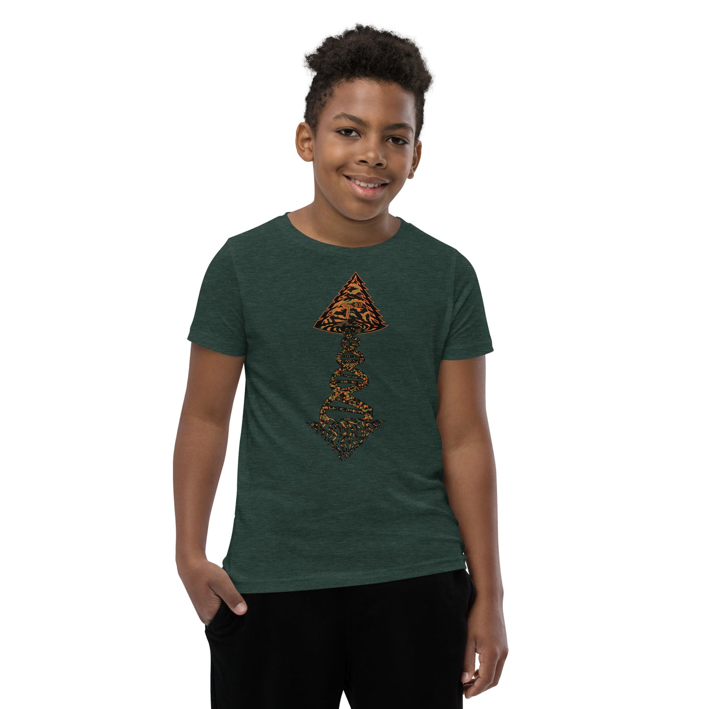 Youth Short Sleeve T-Shirt "Tiger Style Edition" Tango Tree of Life Vortex