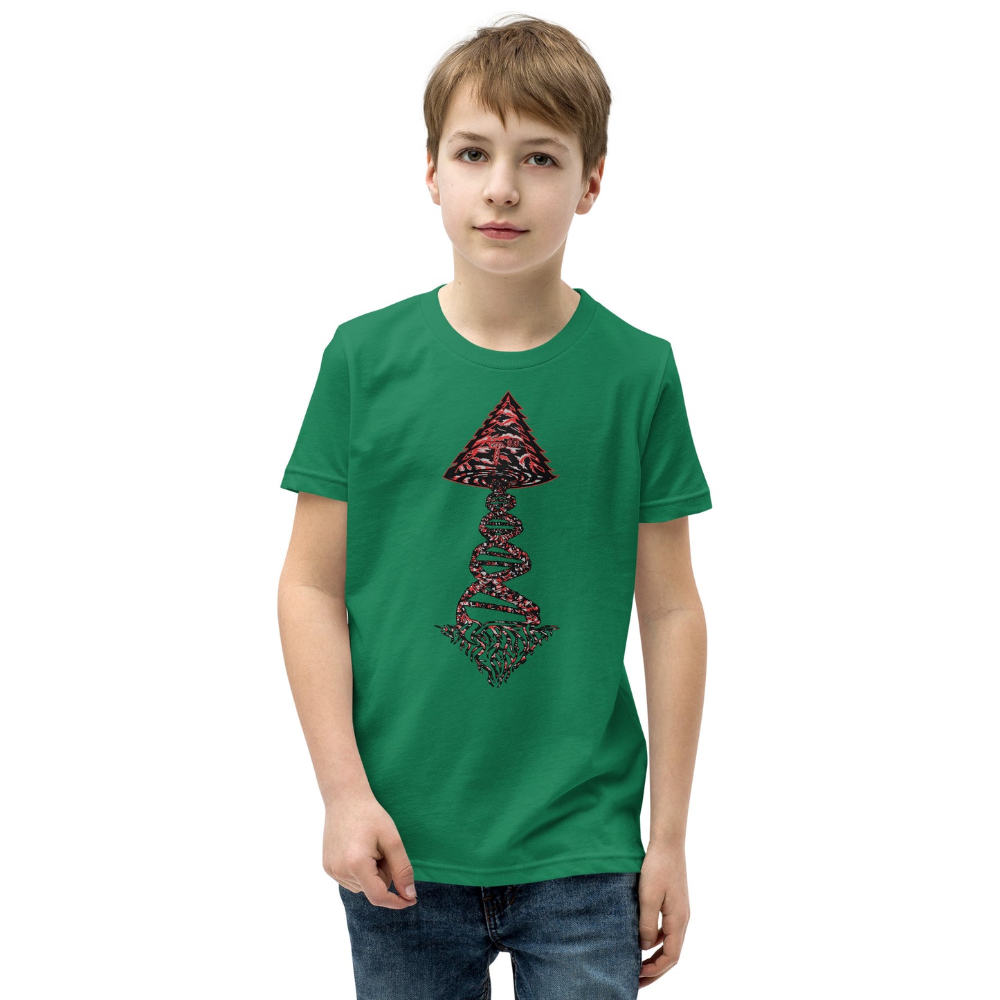 Youth Short Sleeve T-Shirt "Blood Clot Edition" Tango Tree of Life Vortex