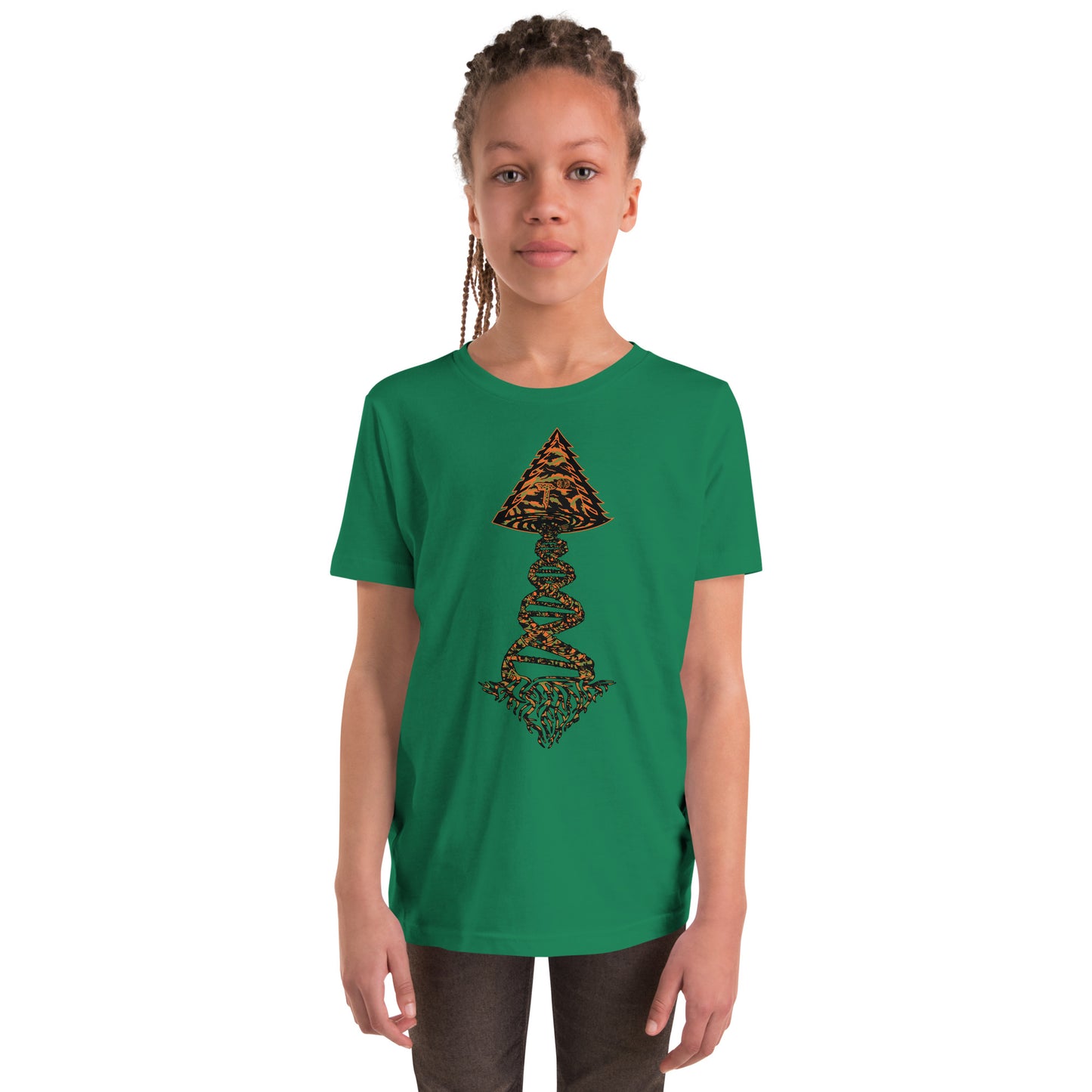 Youth Short Sleeve T-Shirt "Tiger Style Edition" Tango Tree of Life Vortex