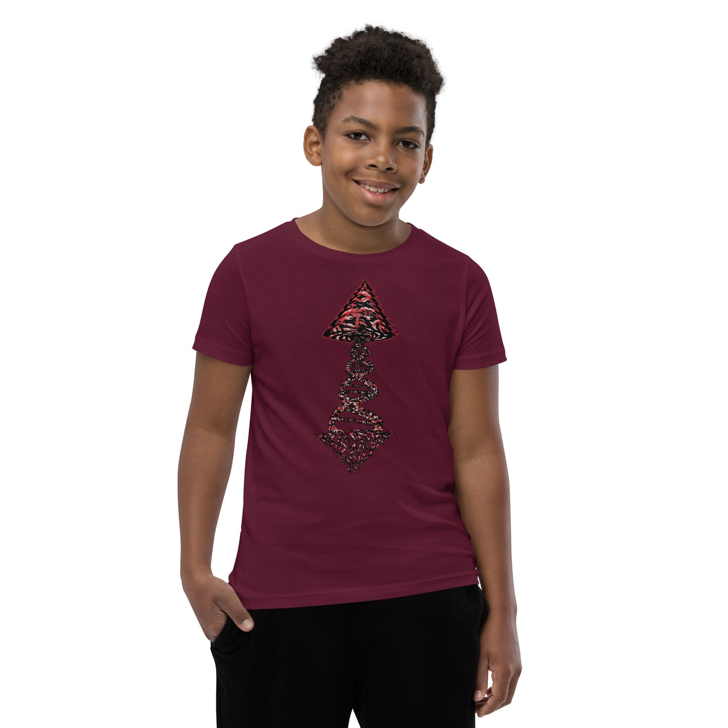 Youth Short Sleeve T-Shirt "Blood Clot Edition" Tango Tree of Life Vortex