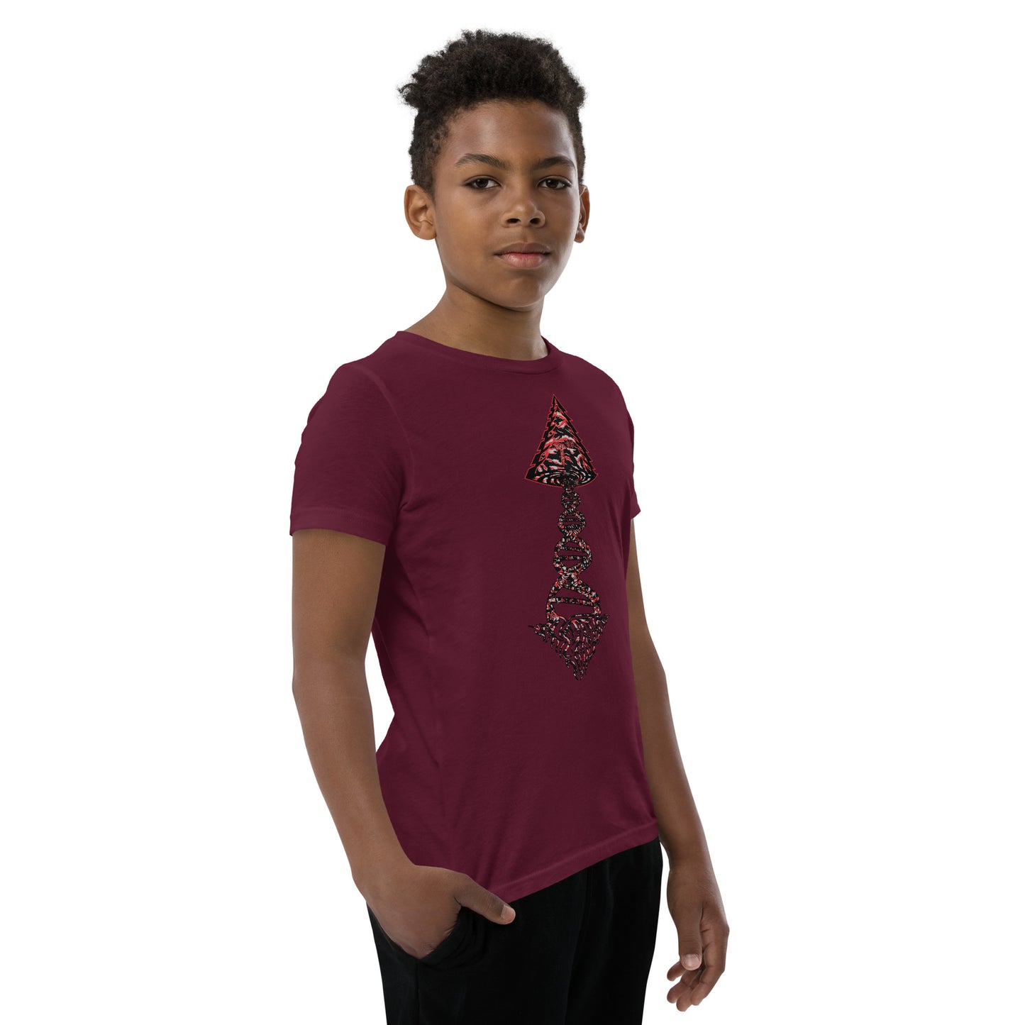 Youth Short Sleeve T-Shirt "Blood Clot Edition" Tango Tree of Life Vortex