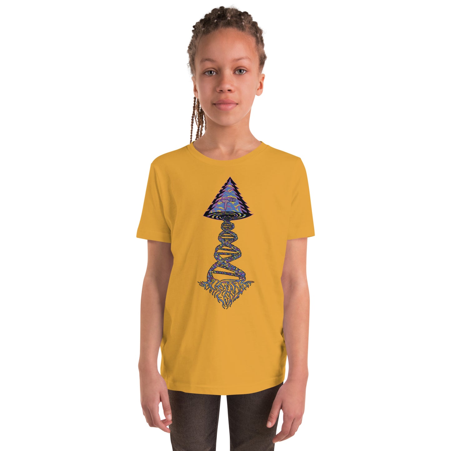 Youth Short Sleeve T-Shirt "Stylin" Tango Tree of Life Vortex