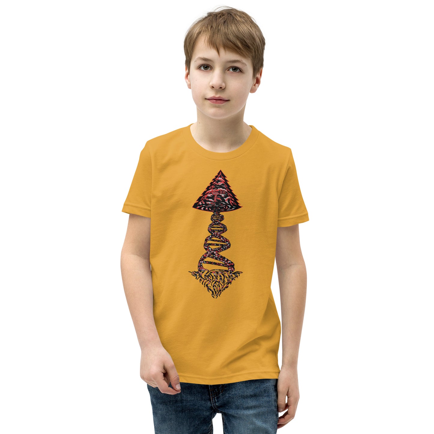 Youth Short Sleeve T-Shirt "Blood Clot Edition" Tango Tree of Life Vortex