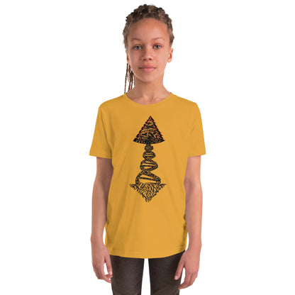 Youth Short Sleeve T-Shirt "Tiger Style Edition" Tango Tree of Life Vortex