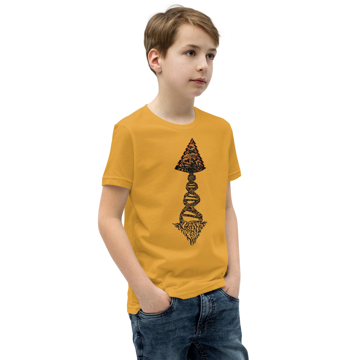 Youth Short Sleeve T-Shirt "Tiger Style Edition" Tango Tree of Life Vortex