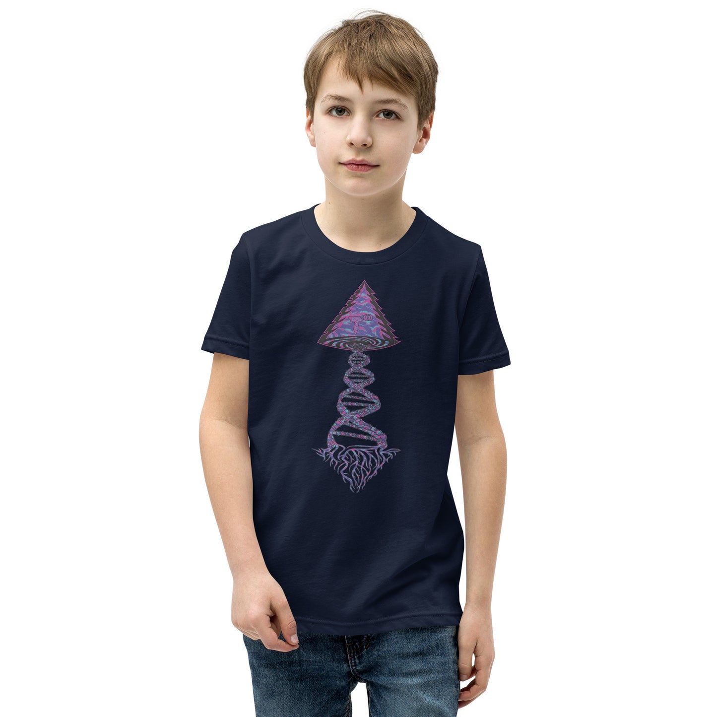 Youth Short Sleeve T-Shirt "Magic" Tango Tree of Life Vortex