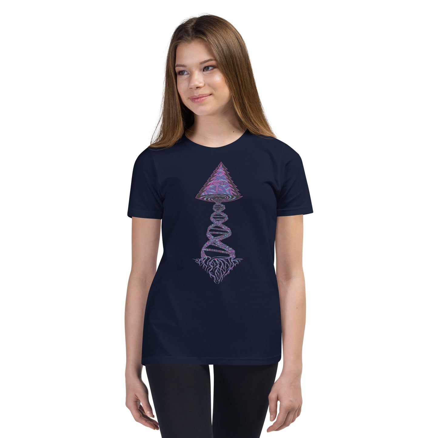 Youth Short Sleeve T-Shirt "Magic" Tango Tree of Life Vortex