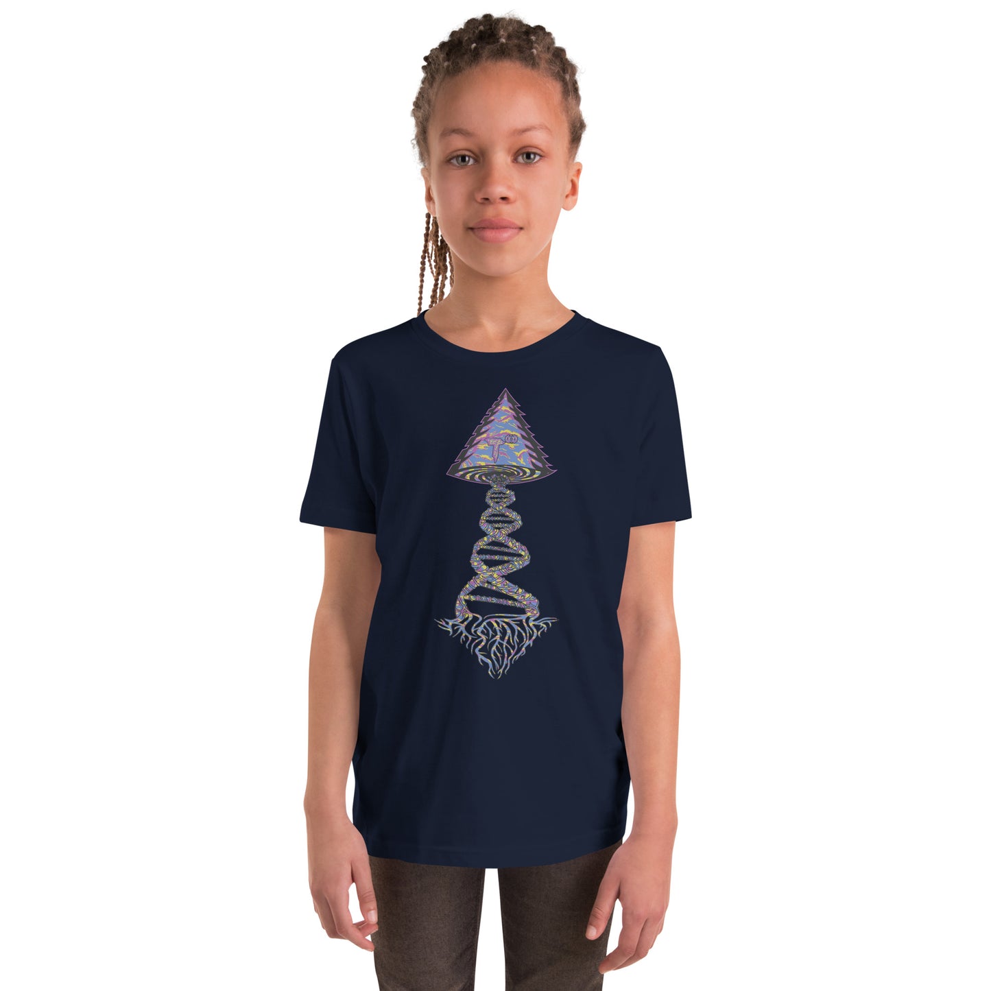 Youth Short Sleeve T-Shirt "Stylin" Tango Tree of Life Vortex