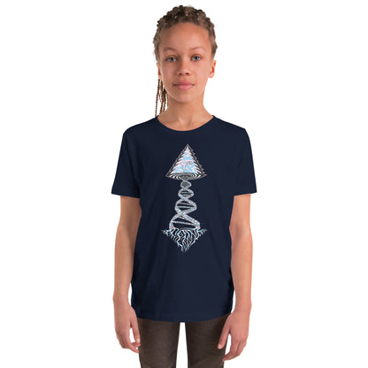 Youth Short Sleeve T-Shirt "Elegant Edition" Tango Tree of Life Vortex