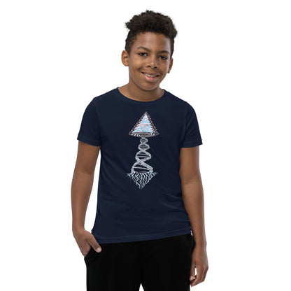 Youth Short Sleeve T-Shirt "Elegant Edition" Tango Tree of Life Vortex