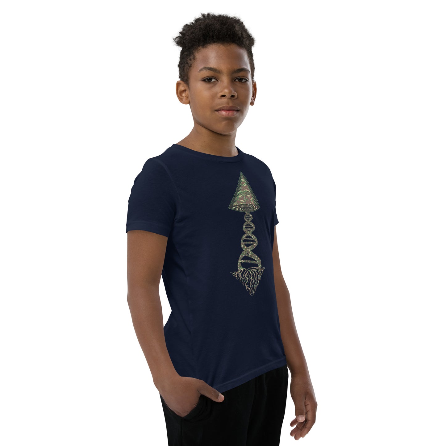 Youth Short Sleeve T-Shirt "Can't See Me Edition" Tango Tree of Life Vortex