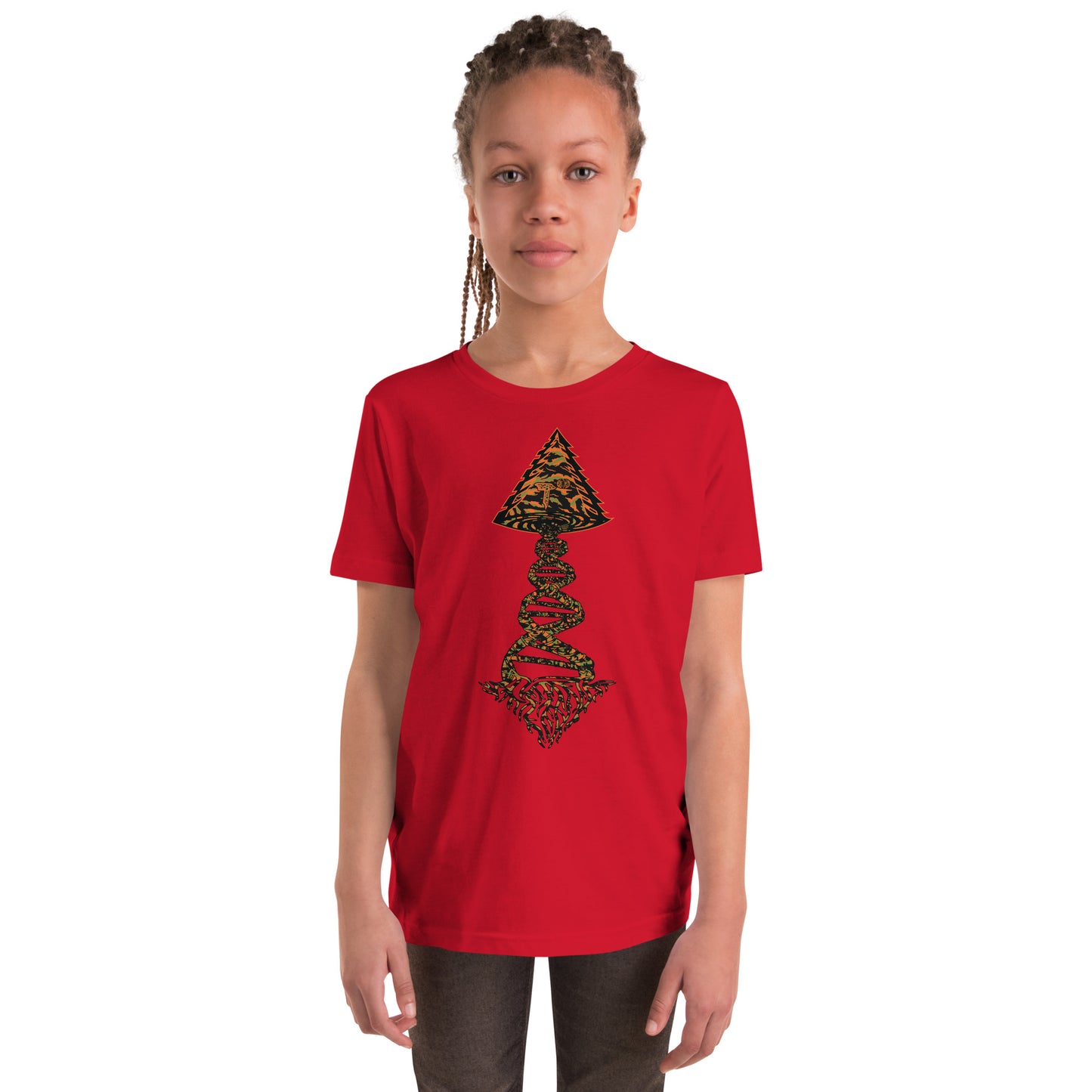 Youth Short Sleeve T-Shirt "Tiger Style Edition" Tango Tree of Life Vortex