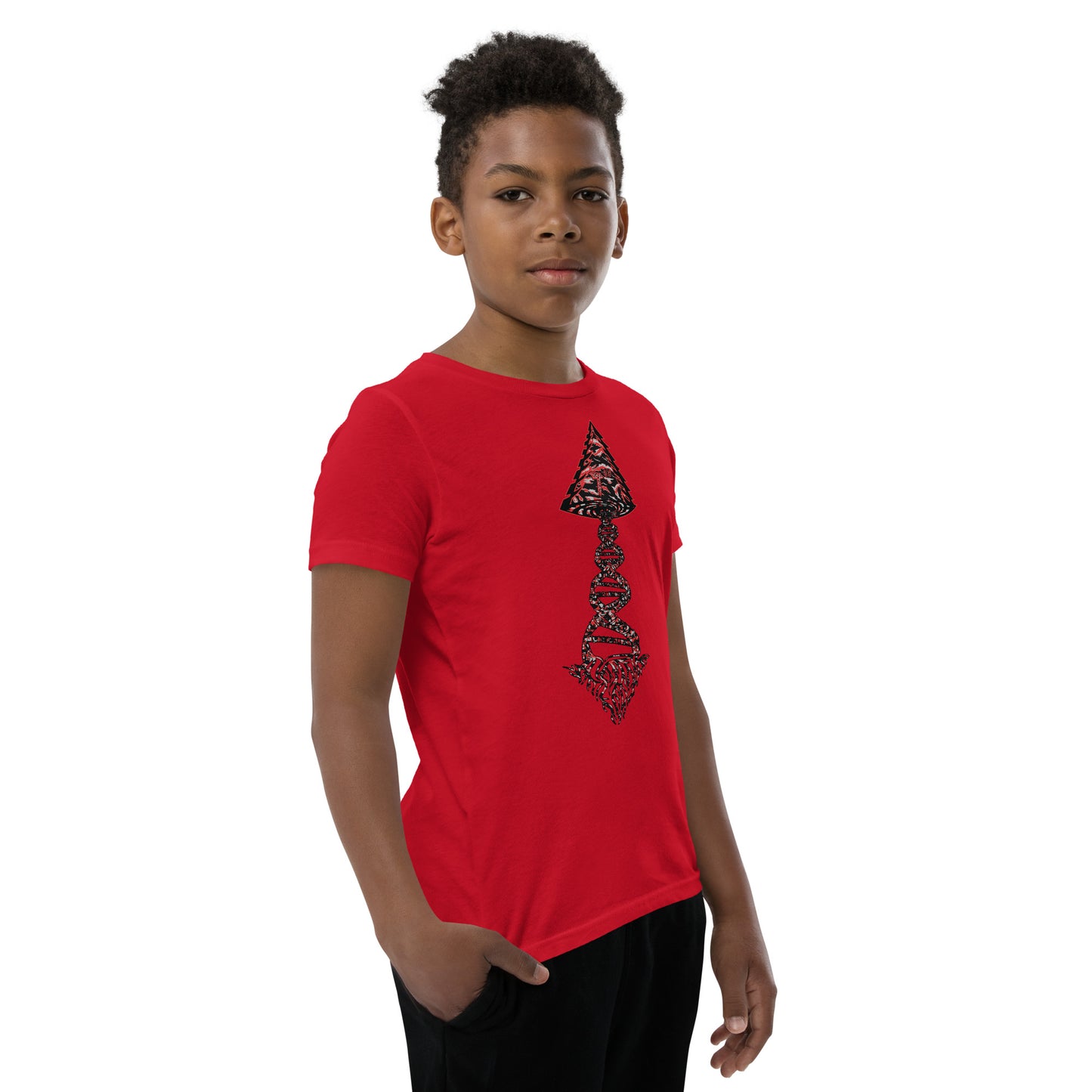 Youth Short Sleeve T-Shirt "Blood Clot Edition" Tango Tree of Life Vortex