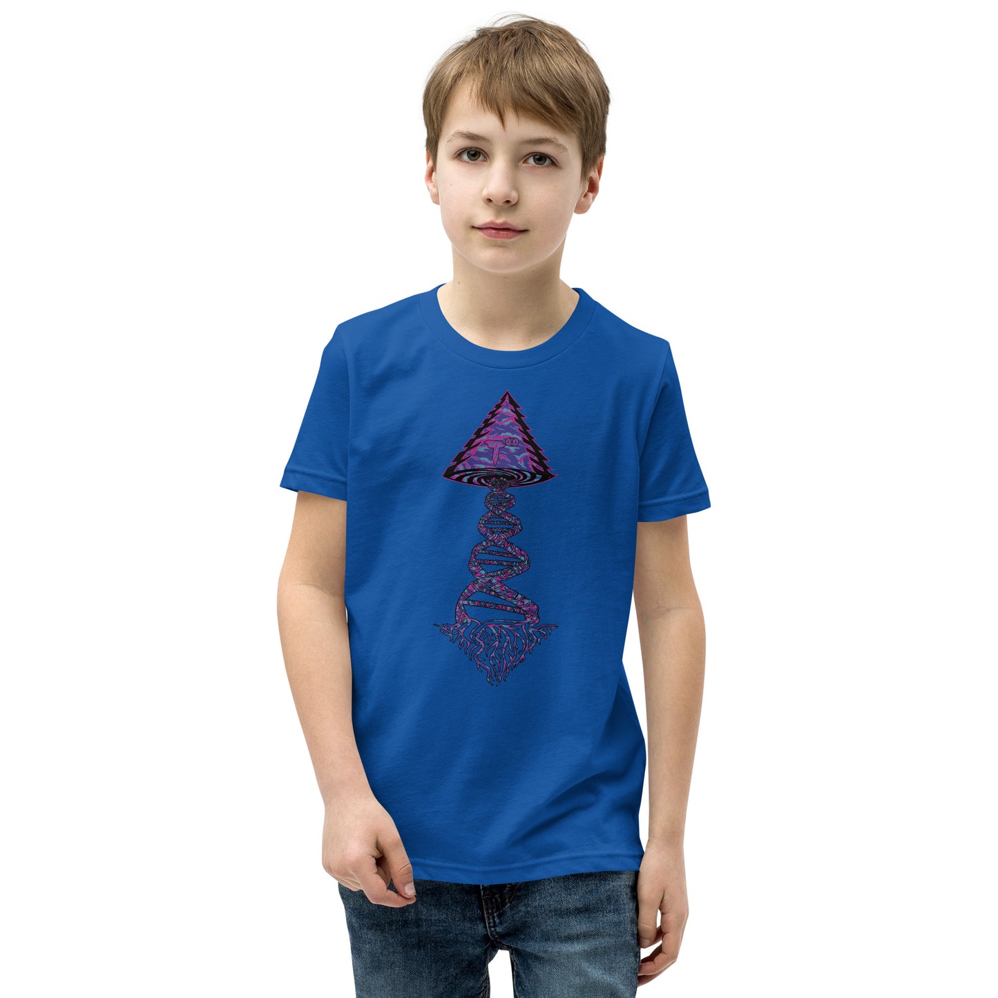 Youth Short Sleeve T-Shirt "Magic" Tango Tree of Life Vortex