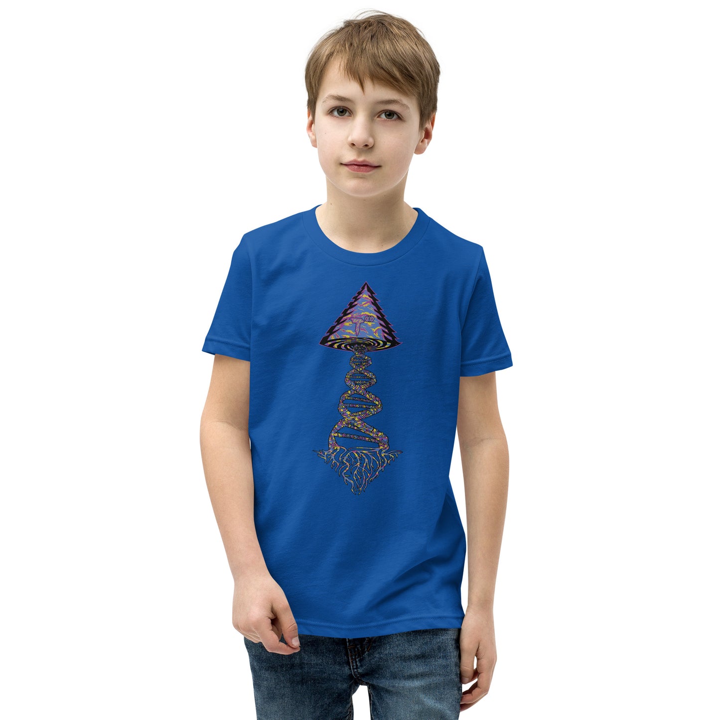 Youth Short Sleeve T-Shirt "Stylin" Tango Tree of Life Vortex