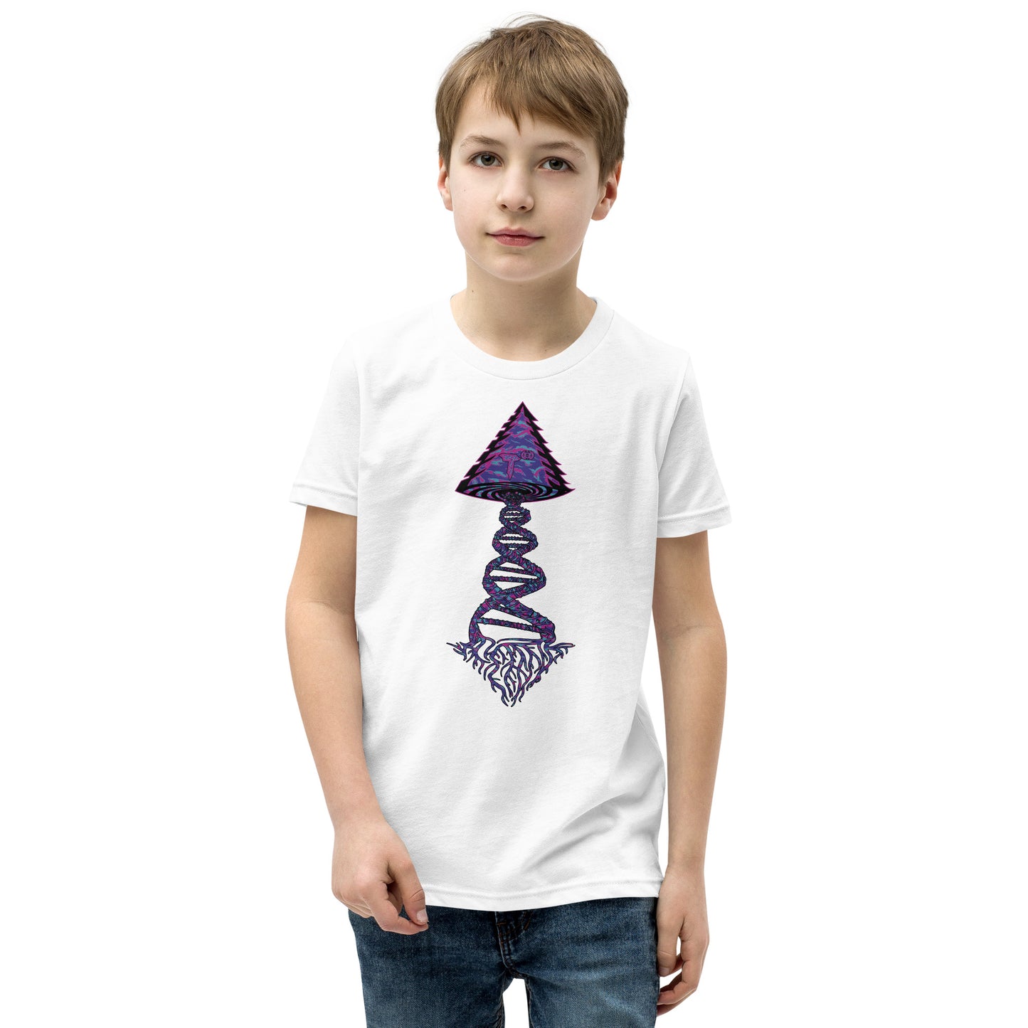 Youth Short Sleeve T-Shirt "Magic" Tango Tree of Life Vortex