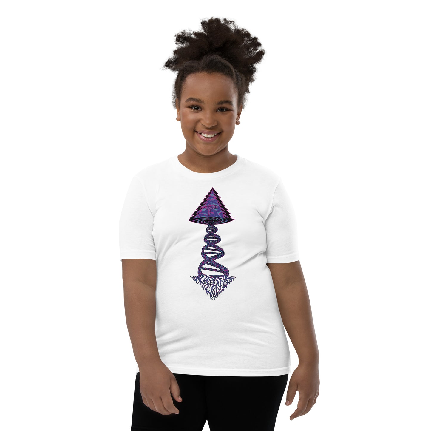 Youth Short Sleeve T-Shirt "Magic" Tango Tree of Life Vortex