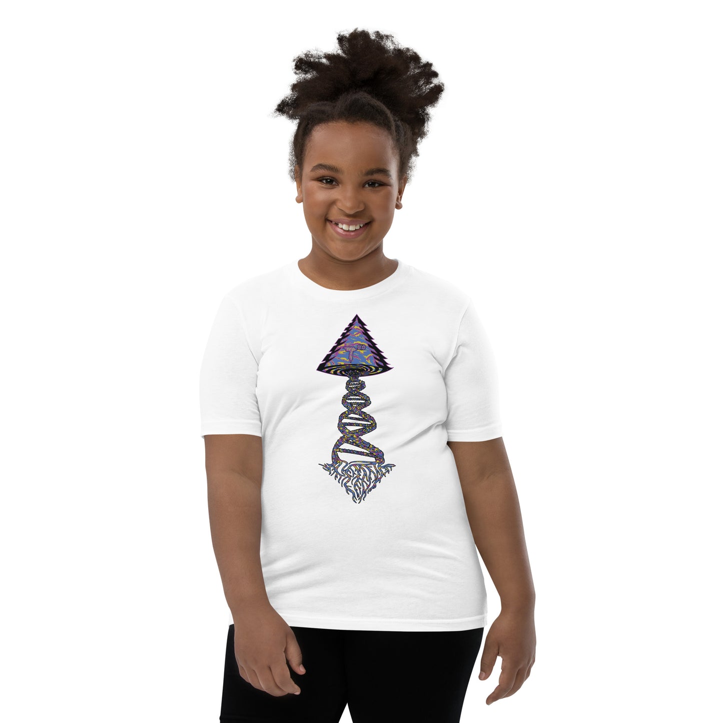 Youth Short Sleeve T-Shirt "Stylin" Tango Tree of Life Vortex