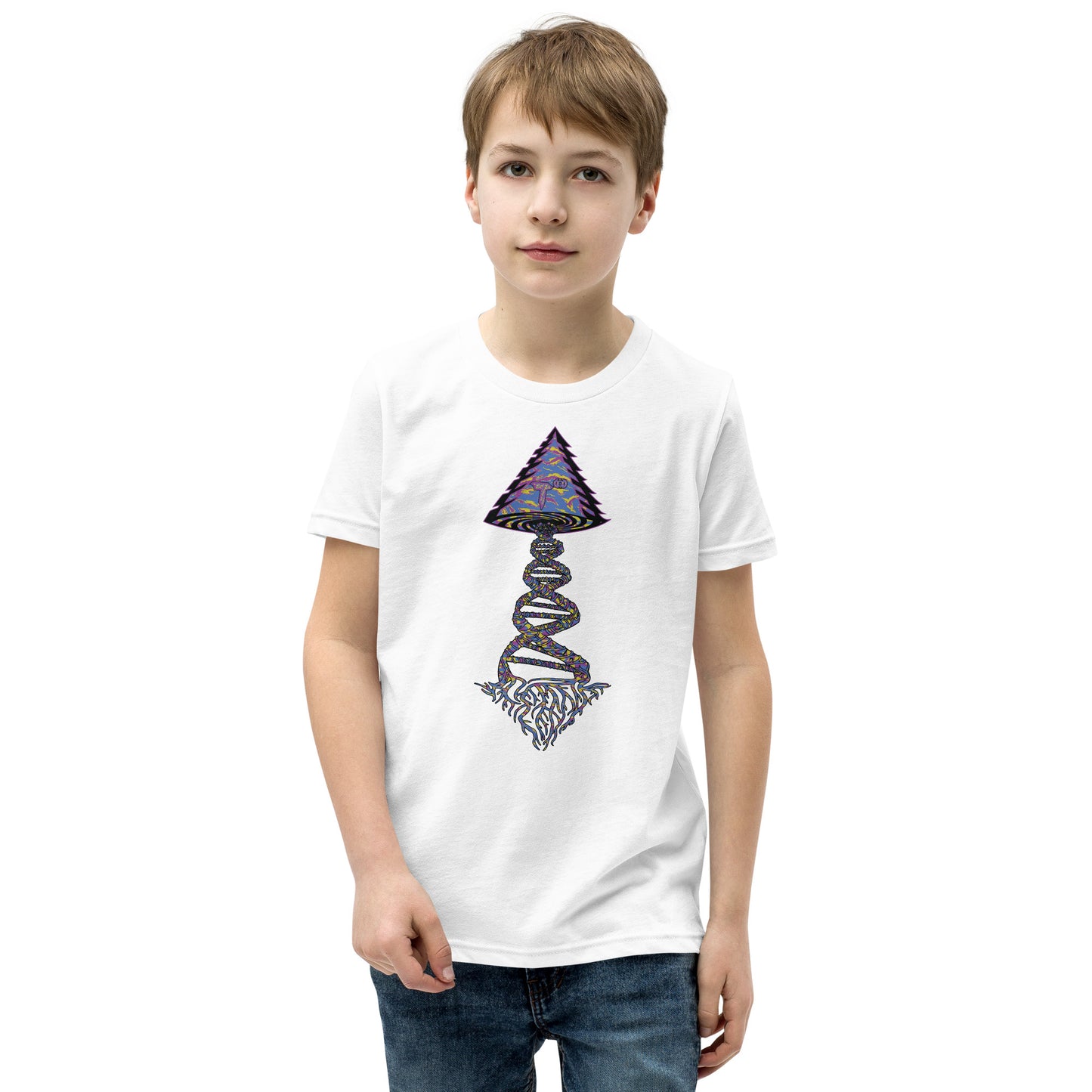 Youth Short Sleeve T-Shirt "Stylin" Tango Tree of Life Vortex