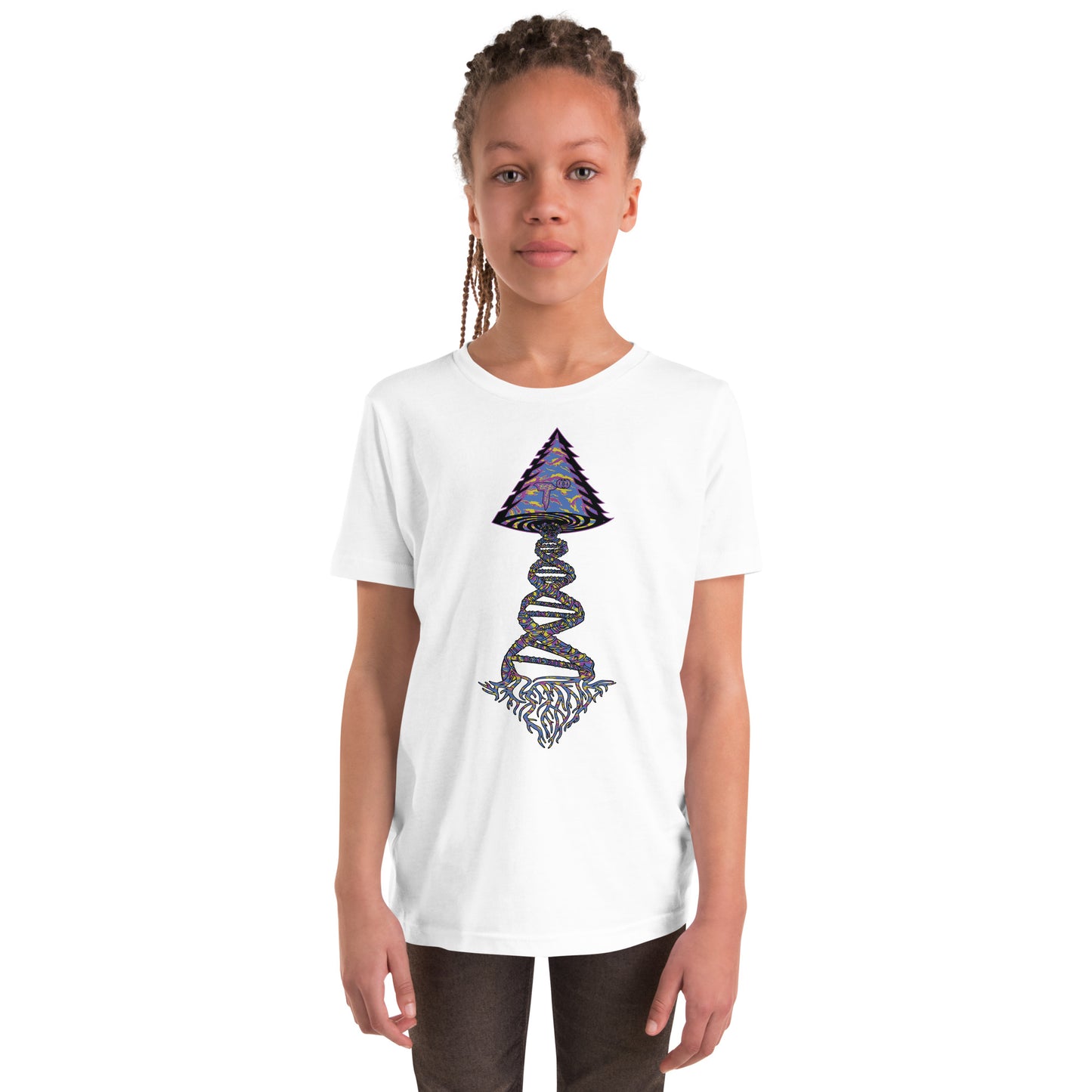 Youth Short Sleeve T-Shirt "Stylin" Tango Tree of Life Vortex