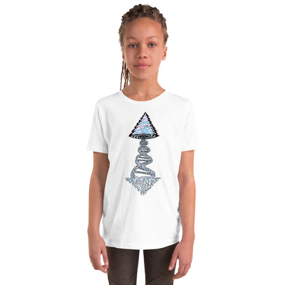 Youth Short Sleeve T-Shirt "Elegant Edition" Tango Tree of Life Vortex