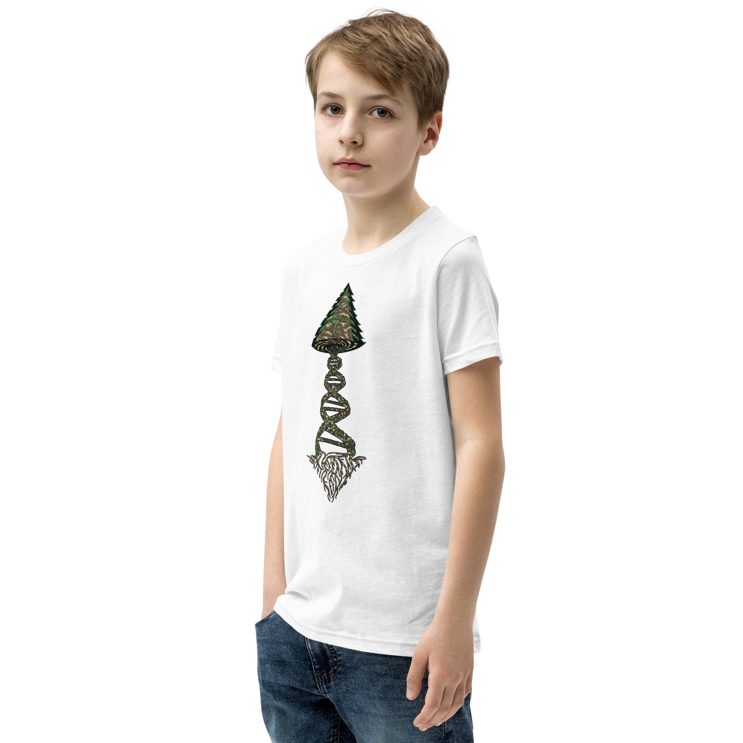 Youth Short Sleeve T-Shirt "Can't See Me Edition" Tango Tree of Life Vortex