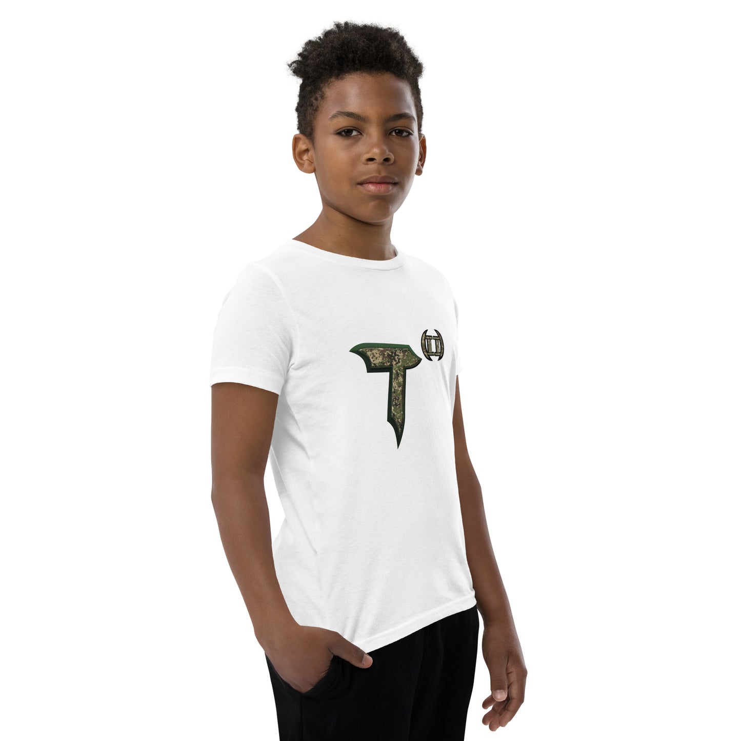 Youth Short Sleeve T-Shirt "T(2)"  Digital Can't See Me Edition